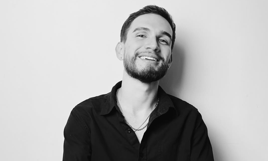 Julian, the music producer, smiling.